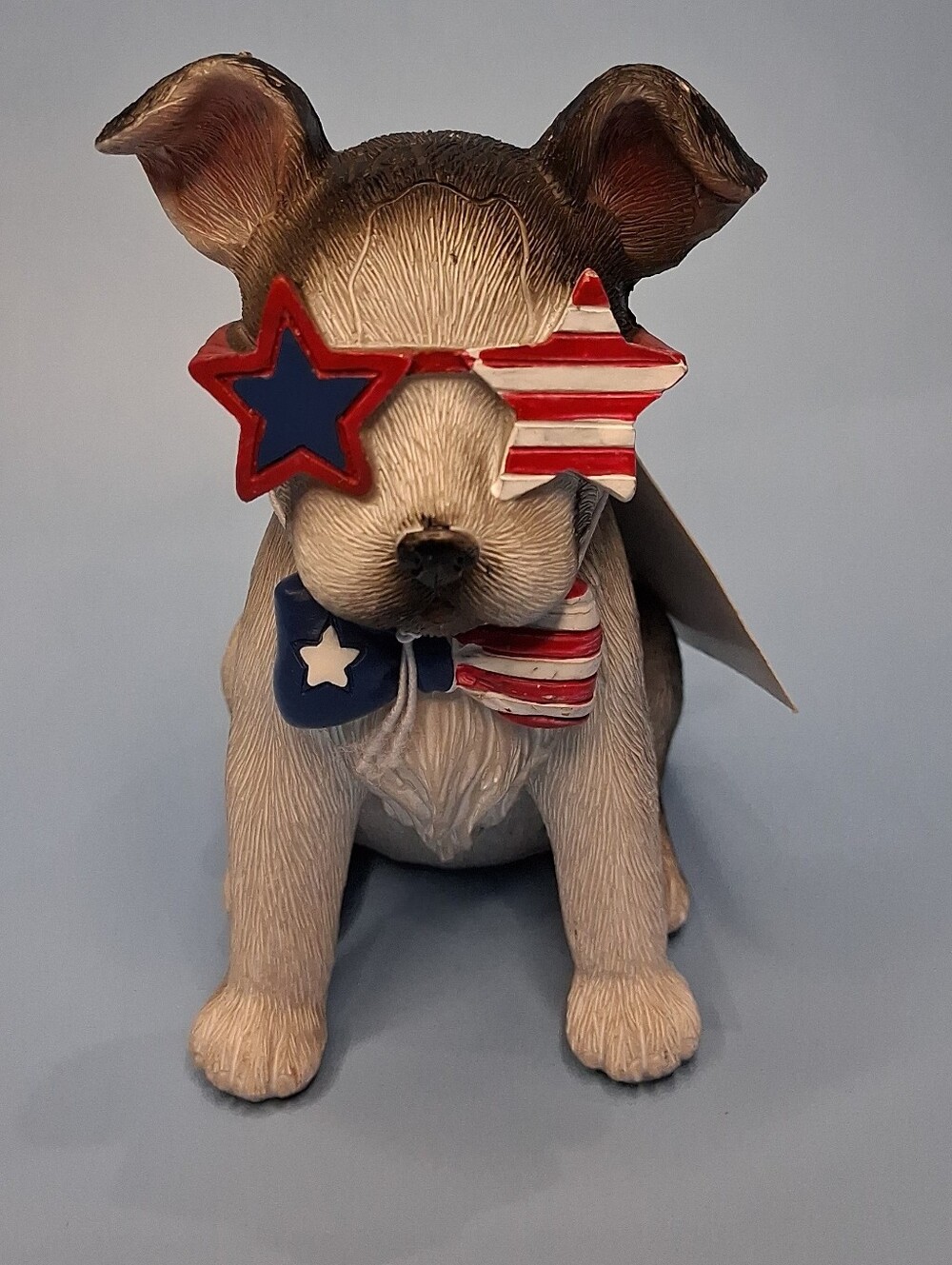 Hobby Lobby 4th of July Patriotic 4.5" Boston Terrier Dog Figurine